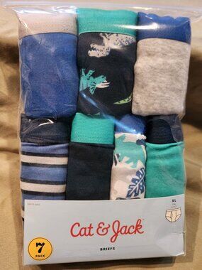 Cat & Jack boys 7/pack underwear, size XL, new in pack
